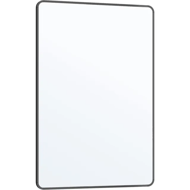 Songmics Spiegel - Spiegel staand - Aluminium Frame - Veiligheidsfolie - Voor Slaapkamer Woonkamer Bad Inktzwart
