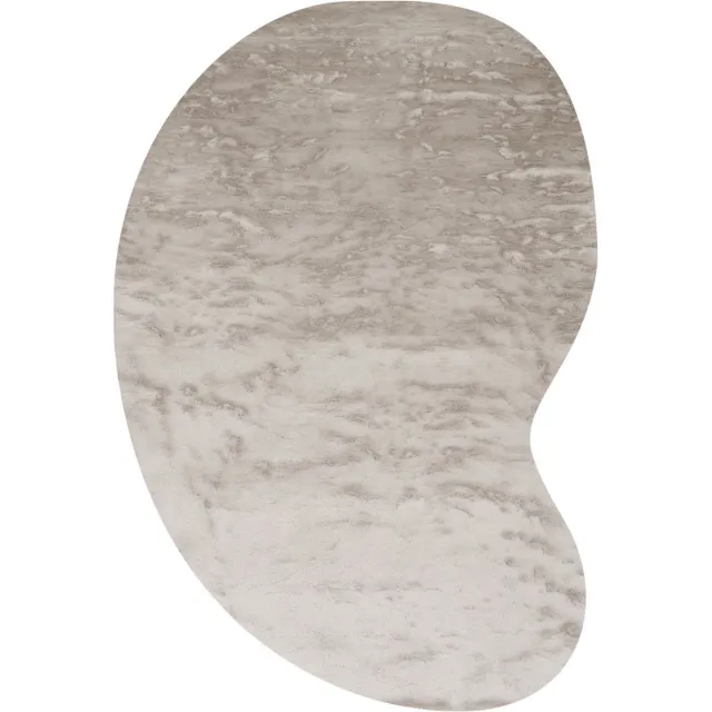 Veer Carpets Vloerkleed Morbido Taupe 5529 - Organisch 160 x 230 cm - Extra Hoogpolig Fluffy Vloerkleed in Scandinavische / Hotel Chique Stijl