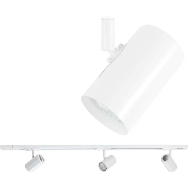 Highlight Railsysteem Trackline 100 cm + 3 cilinder spots wit