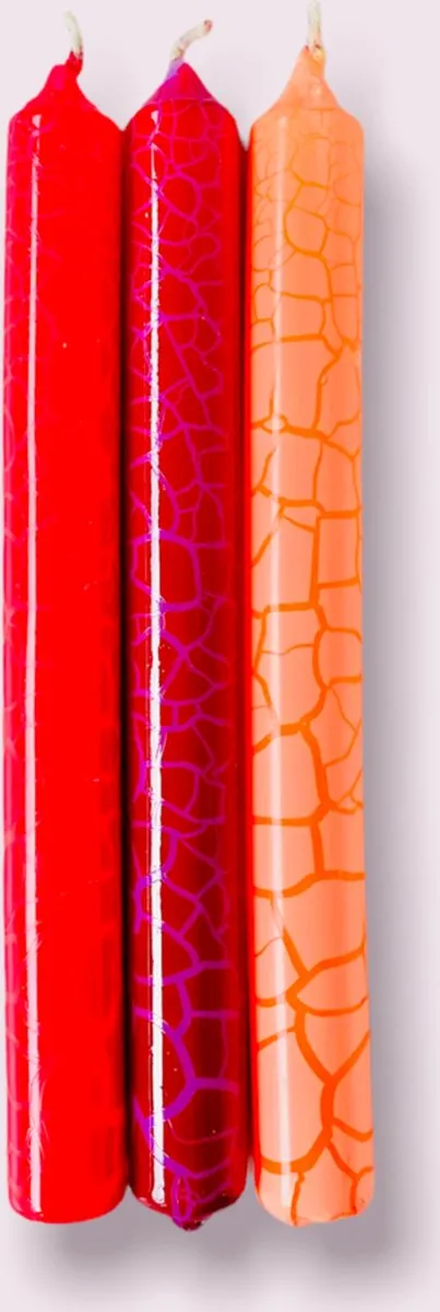 Pink Stories Wild Candles Cameleon - dinerkaarsen dip dye zwart