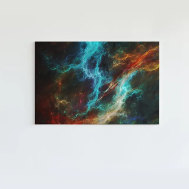 Trendex Global Canvas Schilderij - Abstract - Kleurrijke Wanddecoratie - 120x80x2 cm