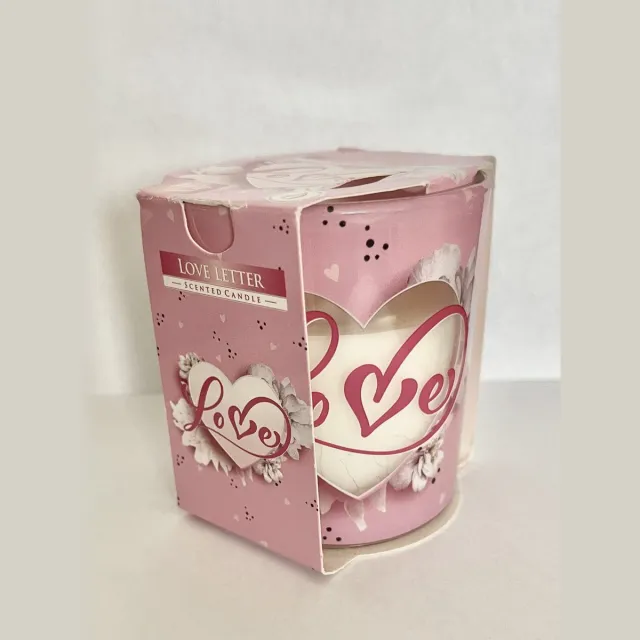 geurkaars The Love Letter roze