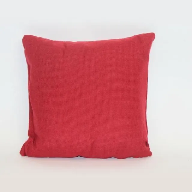 Madison sierkussen 40x40 cm Rib red Rood