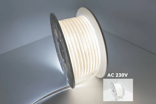 Tsong COB LED Lichtslang 230V - Daglichtwit 6000K - 10W/m - 1000lm/m - IP65 - Snijbaar - 50m rol