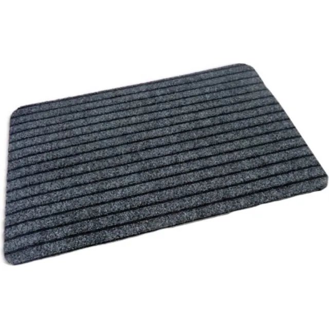 Intrada Nederland Dubbel geribbelde deurmat - antraciet - antislip - 40 x 60 cm antraciet (mix geleverd)