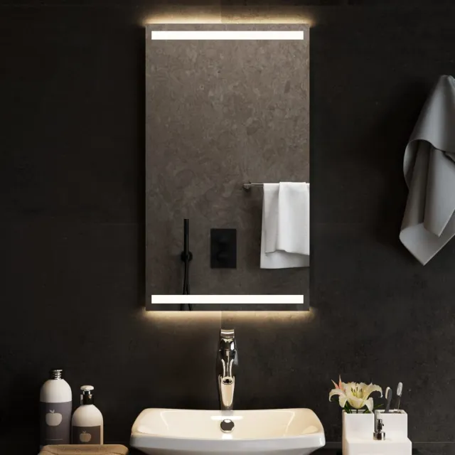 vidaXL Badkamerspiegel LED 40x70 cm Transparent