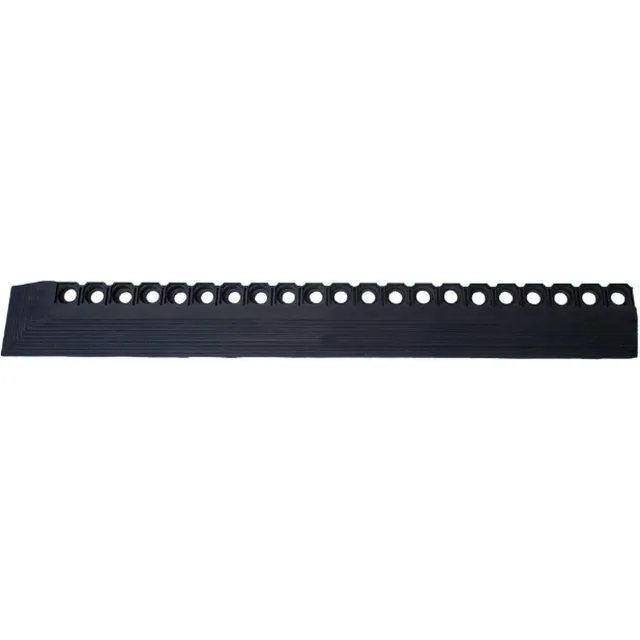 Miltex Drempelhulp - Schuine rand voor ringmat - 160,5 x 10,5 cm Zwart