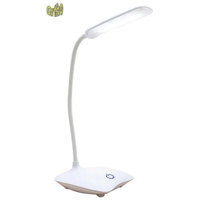 +Ortho Ortho® - A Bureaulamp - Desklamp - Bed lamp - Studeer lamp - Leeslamp - Tafellamp - 3 Lichtsterktes - Netstroom of Accu Wit