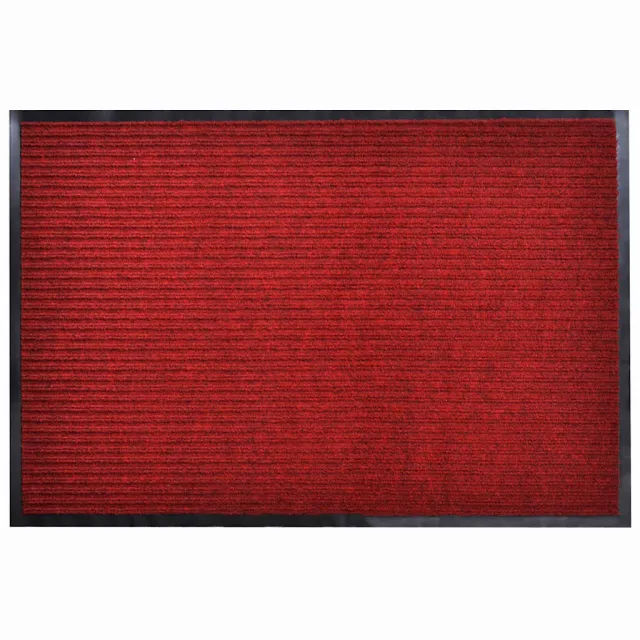 vidaXL Deurmat 90x120 cm PVC rood