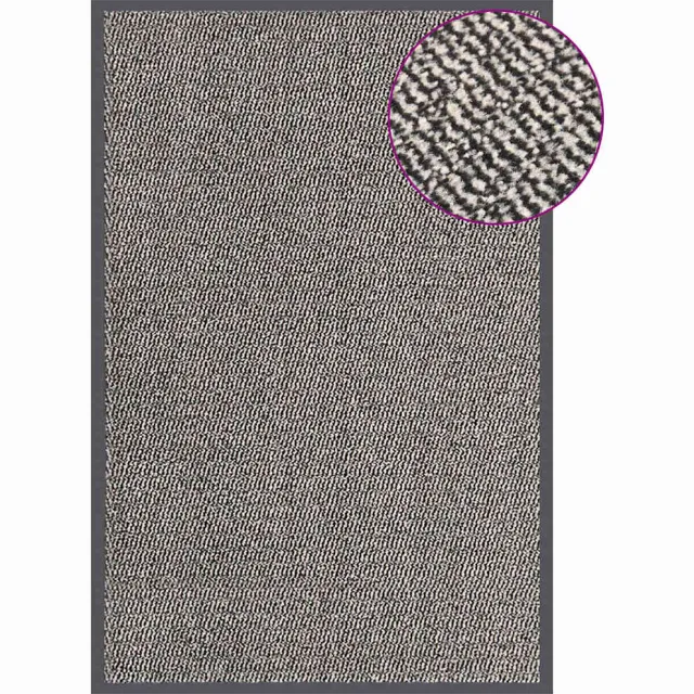 vidaXL Deurmat getuft 80x120 cm lichtbruin bruin