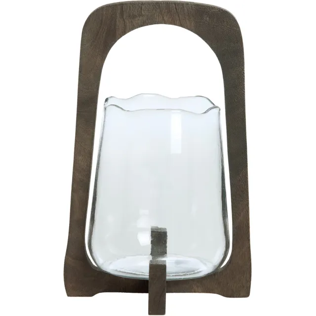 Light & Living Windlicht ANOSY - Bruin - 21.5x21.5x35 cm