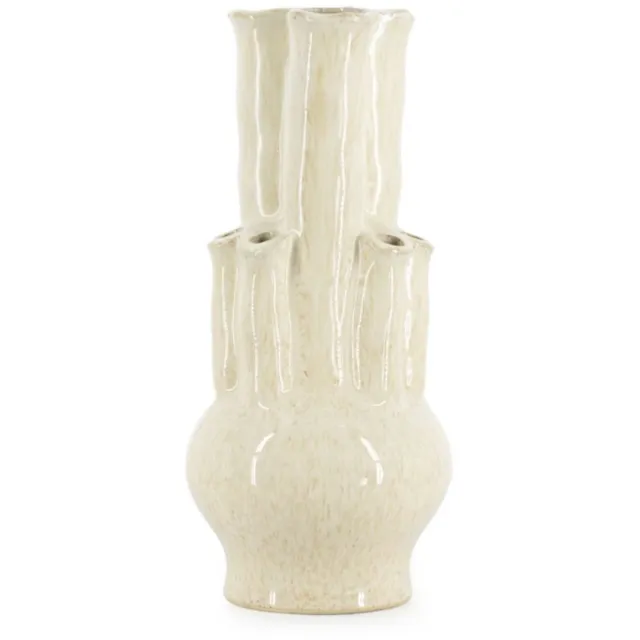 homebound by ky Aardewerk Beige Tulpenvaas