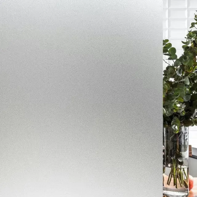 Oemmn Matte Privacy Glasfolie 60cm x 5m - Statisch Klevende Raamfolie - Transparant Opaak, UV-Bescherming en Warmtecontrole - Herbruikbaar - voor Badkamer, Slaapkamer en Kantoor 60cm*5m