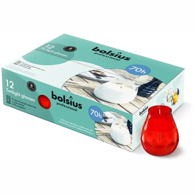 Bolsius twilight rood 70 uur