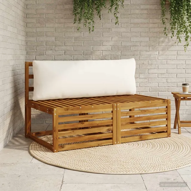 vidaXL Rugkussen PUTTEN 100% Polyester Wit 120 x 40 x 15 cm