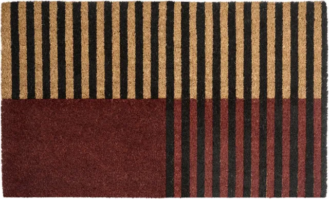 Beliani TUKSUK - Deurmat - Bruin/Beige - 45 x 75 cm - Kokos