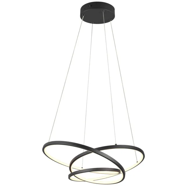 Trio DARVIN - Hanglamp - Zwart mat - incl. 1x SMD 34 W