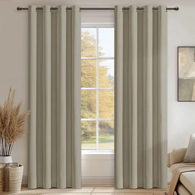 Unyqoos Gezellige en Functionele Verduisteringsgordijnen voor Optimale Privacy en Comfort beige