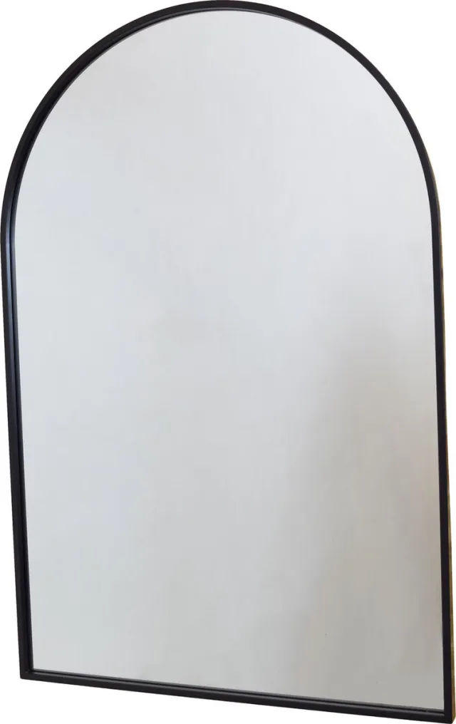 Fragix Ark wandspiegel - Zwart metaal - 60x90