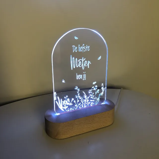 Stars 4 you Nachtlamp (LED) liefste Meter | bloemen | meter vragen | meter worden | peettante vragen | peettante worden | doosje met een vraag | cadeau | origineel | allerliefste van de wereld meter-bloemen