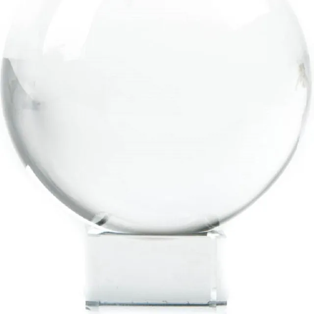 Yogi & Yogini Kristallen bol + voetje glas - 12 - 2600 - Kristal - Glas wit