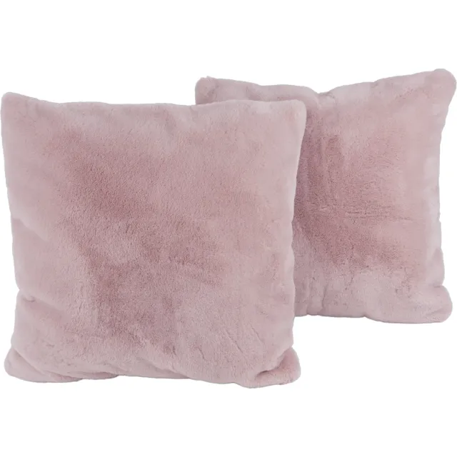 Padiro sierkussenset - 2-delige set - 45 x 45 cm - Roze - Polyester