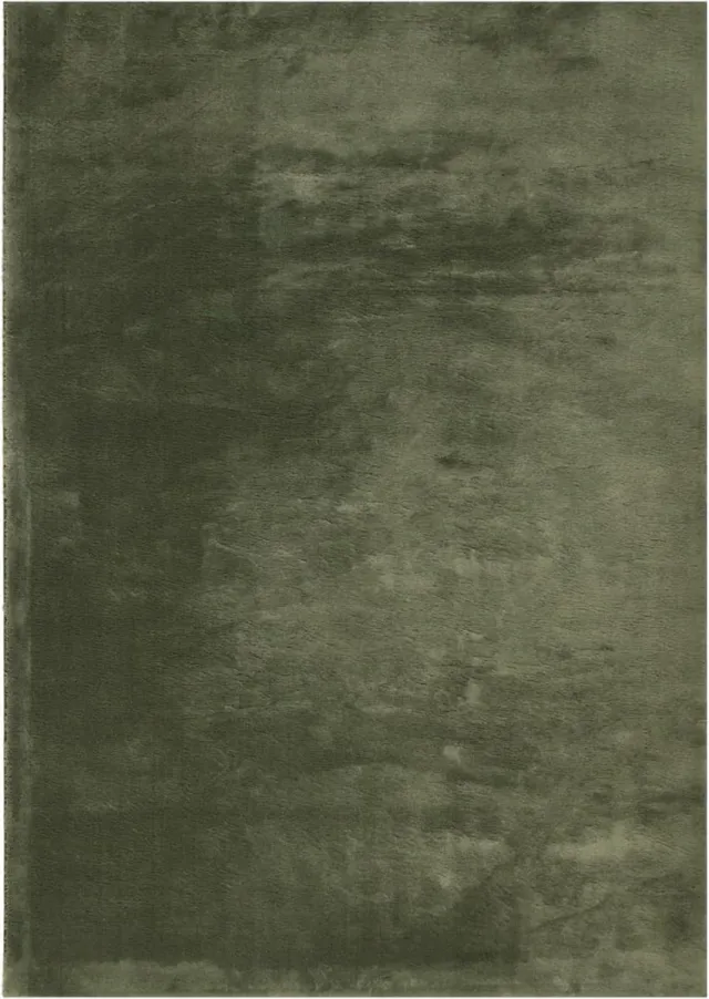 vidaXL Rug - HUARTE - Green - 140 - x - 200 - cm - 100% - Polyester - Plat bosgroen
