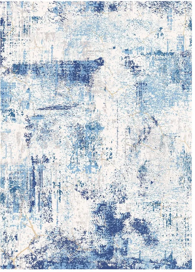 Vevor Woonkamertapijt 1524x2134MM Tapijt Kortpolig Antislip Modern Blauw