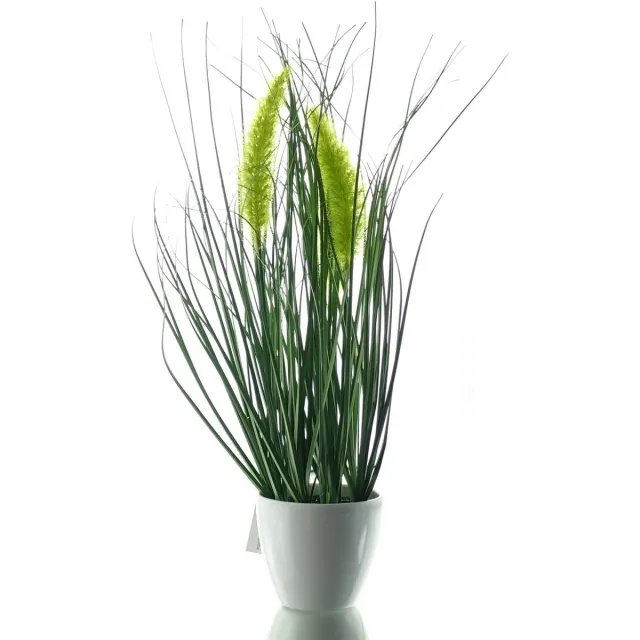 Gasper kunstplant sierpluimgras in pot 37 cm