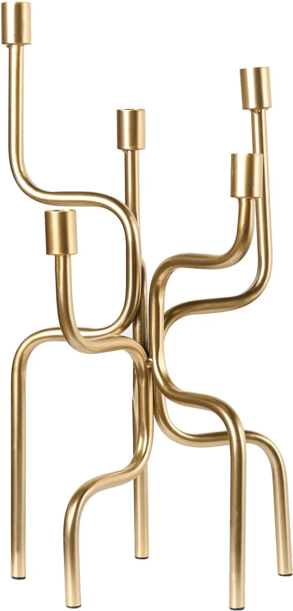 Beliani PORRTELA - Kaarshouder - Goud - IJzer
