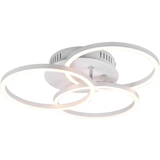 BES LED LED Plafondlamp - Plafondverlichting - Trion Corcol - 27W - Aanpasbare Kleur - Rond - Mat Wit - Aluminium