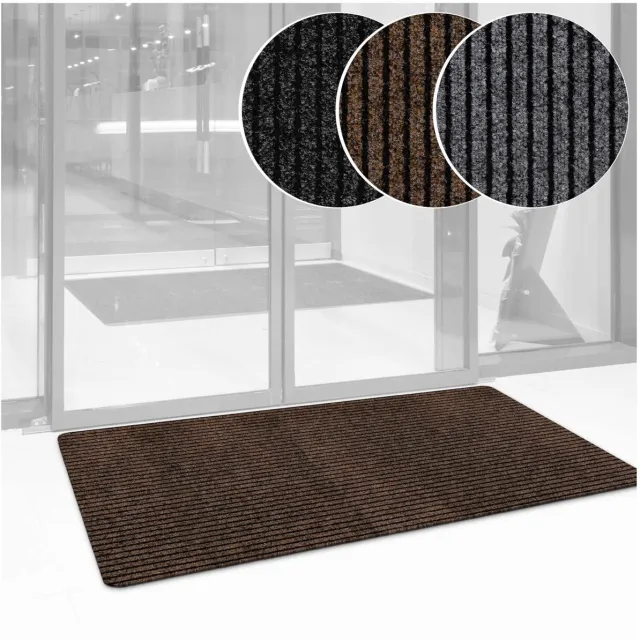 ANRO Mischa Deurmat Bruin 120x80 cm - Antislip - Rubberen rug
