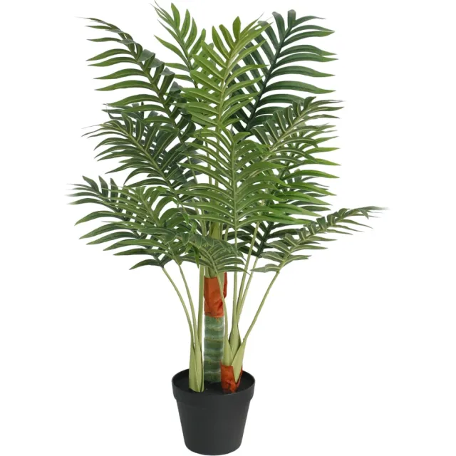 vidaXL Kunstpalmboom met 3 stammen 85 cm polypropeen groen
