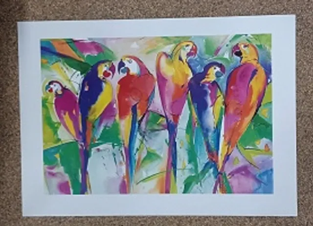 Avant Art poster Avant Art Gockel - Papagaaien 70 x 50 cm diverse kleuren