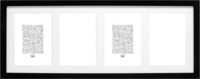Deknudt Frames fotolijst S66KA4 - zwart - 4 verticale foto's 10x15 cm