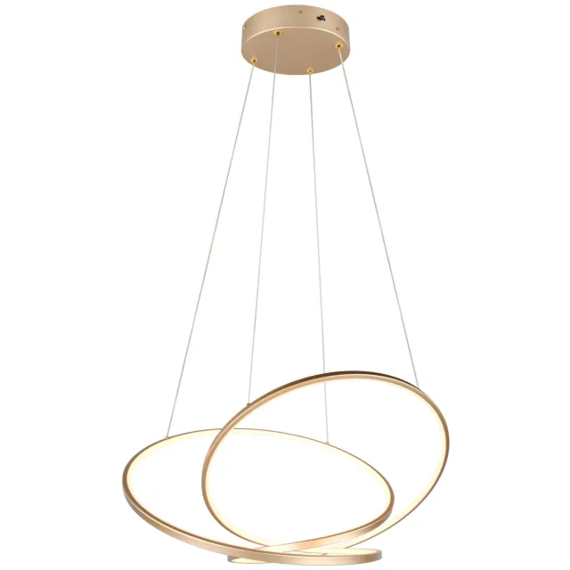 Trio DARVIN - Hanglamp - Goud - incl. 1x SMD 52 W
