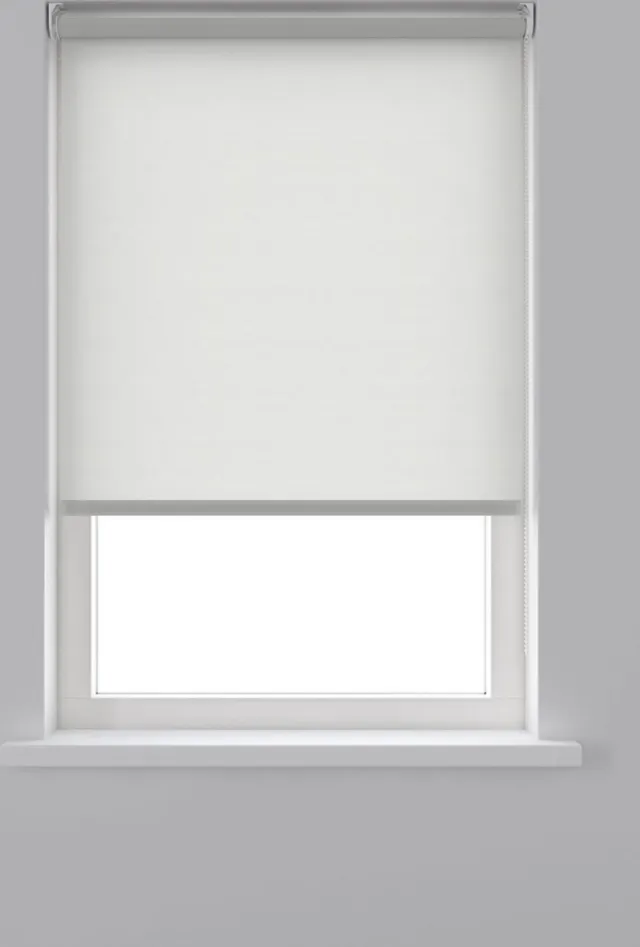 Decosol rolgordijn lichtdoorlatend - 90x190 cm - ribbel wit