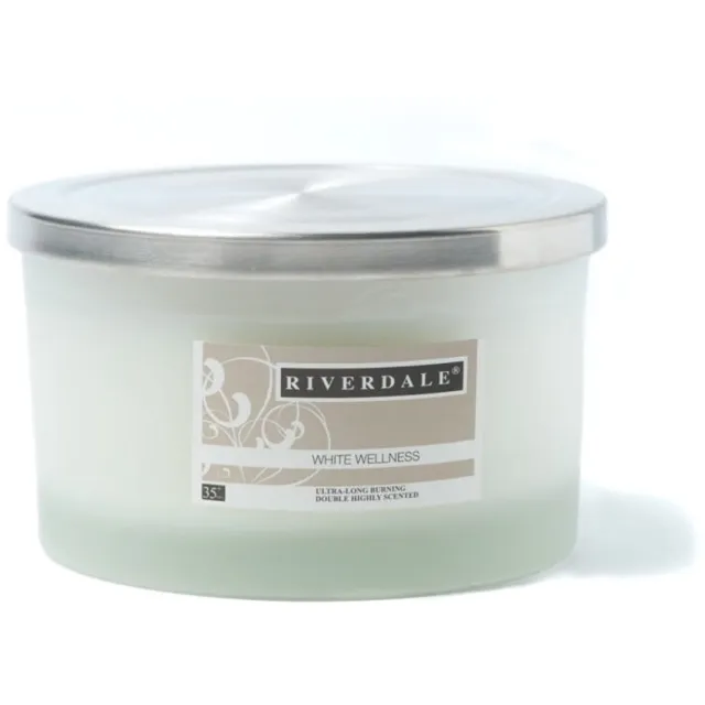 Riverdale Geurkaars - White Wellness - 35+ branduur. Wit