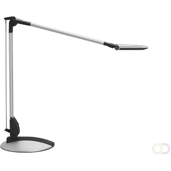 Maul Bureaulamp MAUL Optimus LED dimbaar voet zilver zwart|zilver