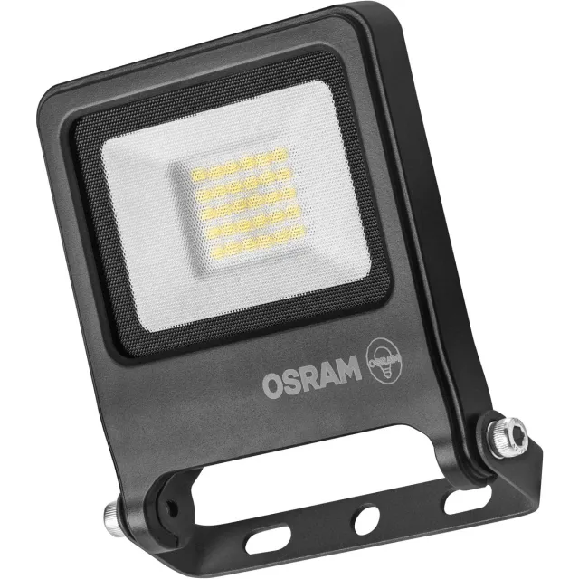 Osram ENDURA FLOOD PC 20W LED-schijnwerper, 3000K warm wit, 1800 lumen, IP65 schijnwerper, 110° stralingshoek, 90 lm/W, Grijs Donkergrijs