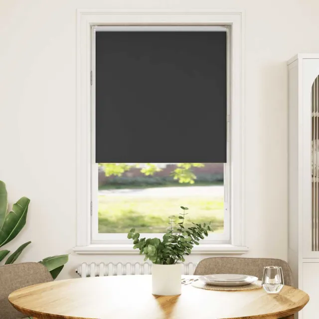 vidaXL Rolgordijn verduisterend 65x150cm stofbreedte 60,7 cm polyester zwart