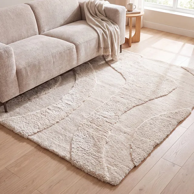 LABEL51 Rima Vloerkleden - Wit - Polyester - 160x230 cm