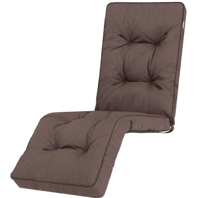 Ibenzoa Luxe Tuinkussen voor Comfortabele Buitenstoelen en Ligbedden - 50 x 160 cm, Warm Bruin