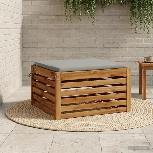 vidaXL Zitkussens SOEST 100% Polyester Grijs 70 x 70 x 3 cm
