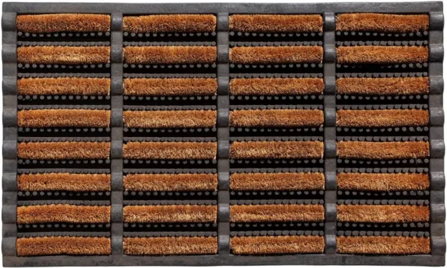 Supplies VH Supplies® Borstelmat voor Buiten - Deurmat - Schoonloopmat - Bruin - 75 x 45 cm