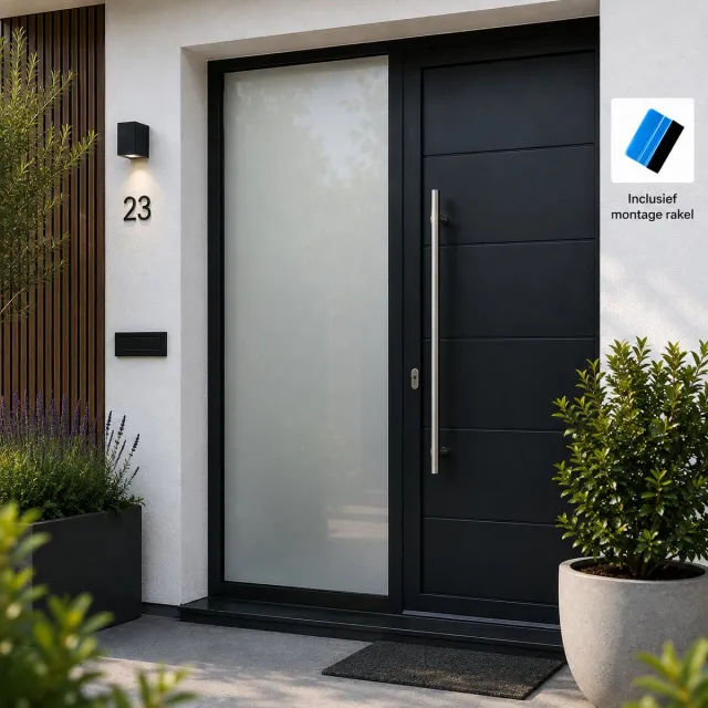Muursticker4sale.nl Melkglas Raamfolie – Statisch – Privacyfolie Zonder Lijm – Anti-Inkijk – Geschikt voor HR++ Glas - 30 x 200 cm Geen kleur
