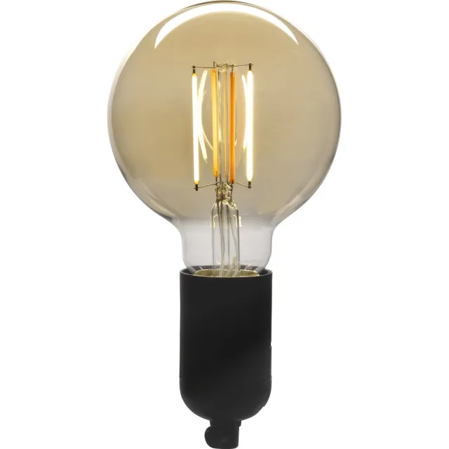 Denver LBF-404 - Filament WiFi lamp - G95 E27 fitting - Dimbaar - Werkt met TUYA - Google Home - Amazon Alexa - Warm wit