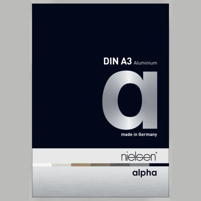 Nielsen Alpha Aluminium Wissellijst Frosted Silver 29,7x42cm (A3) Aluminium-zilver