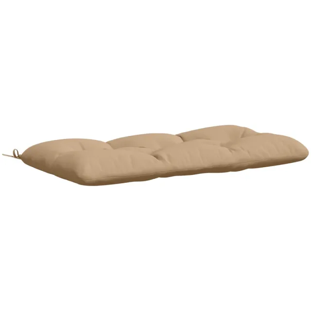 vidaXL Bankkussen - VIANEN - 100% - Polyester - Zand - 100 - x - 60 - x - 12 - cm