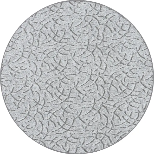 Snapstyle Contour gesneden hoogpolig vloerkleed Frieda Rund Grijs